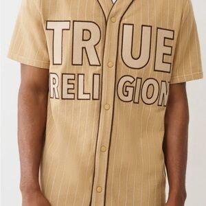 True Religion Beige Men's Jersey Shirt
